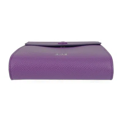 Pre-owned Dunhill Purple Leather Pouch Shoulder Bag ()