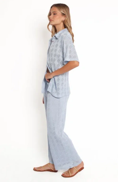 Petal And Pup Petal & Pup Cora Pointelle Stitch Drawstring Pants In Animal Print