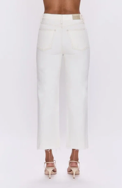Pistola Cassie Crop Super High Rise Jean In Ecru Vintage In White