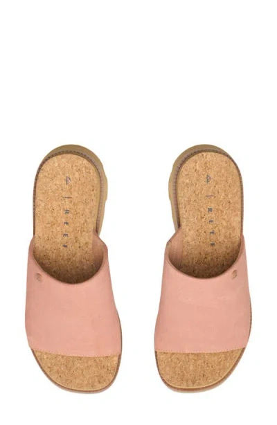 Reef Vista Luxe Evie Platform Slide Sandal In Pink
