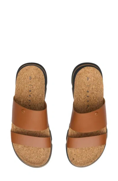 Reef Vista Luxe Siaa Platform Wedge Slide Sandal In Brown