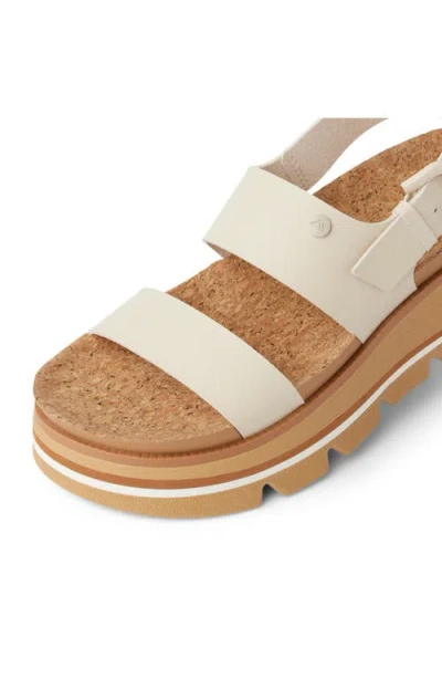 Reef Vista Luxe Liah Slingback Platform Sandal In Neutral