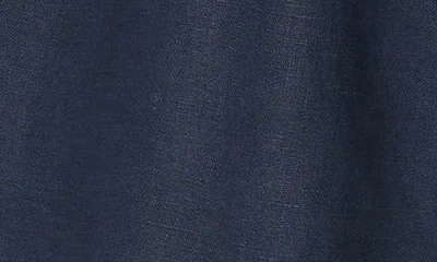 Nn07 Gregor Drawstring Linen Shorts 6.25 Navy Blue In Blue