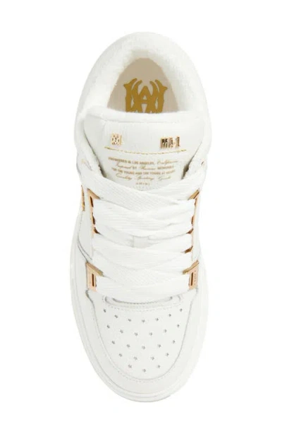 Amiri Men's Metallic Ma-1 Sneakers In Red