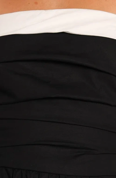 Petal And Pup Petal & Pup Marias Strapless Cotton Midi Dress In Multi