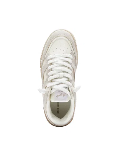 Axel Arigato Suede And Leather Sneakers With Cushioned Sole In Neutral