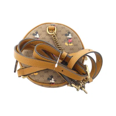Pre-owned Gucci Beige Light Brown Backpack ()