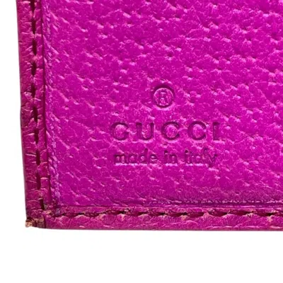 Pre-owned Gucci Beige Purple Canvas Wallet (bi-fold) ()