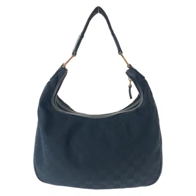 Pre-owned Gucci Black Gg Canvas Shoulder Bag ()