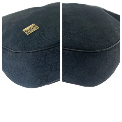 Pre-owned Gucci Black Gg Canvas Shoulder Bag ()