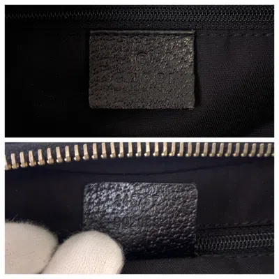 Pre-owned Gucci Black Gg Canvas Shoulder Bag ()