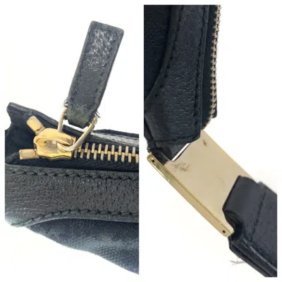 Pre-owned Gucci Black Gg Canvas Shoulder Bag ()