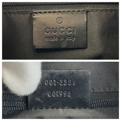 Pre-owned Gucci Black Gg Canvas Shoulder Bag ()