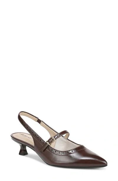 Lifestride Women's Marilyn Pointed Toe Kitten Heel Slingback Pumps