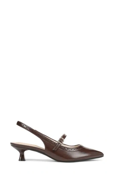 Lifestride Women's Marilyn Pointed Toe Kitten Heel Slingback Pumps