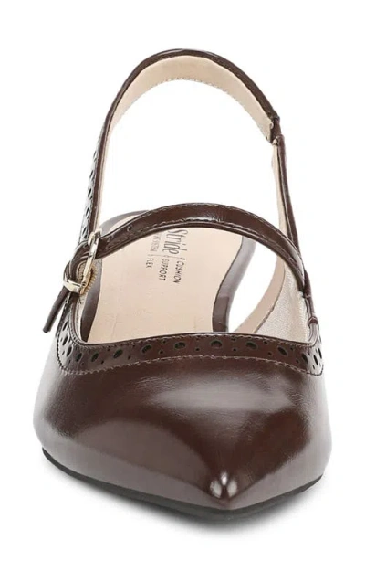 Lifestride Women's Marilyn Pointed Toe Kitten Heel Slingback Pumps