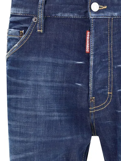 Dsquared2 Dsquared Men Stretch Denim Cool Guy Jeans In Blue