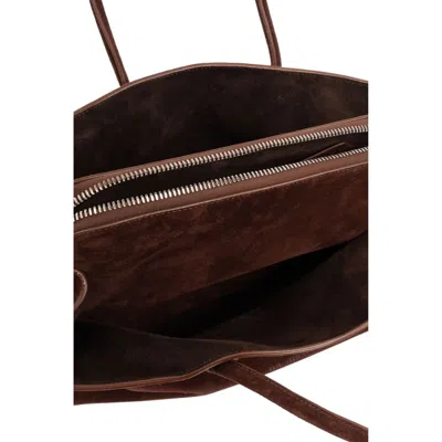 Attico Silver Suede Tote Bag