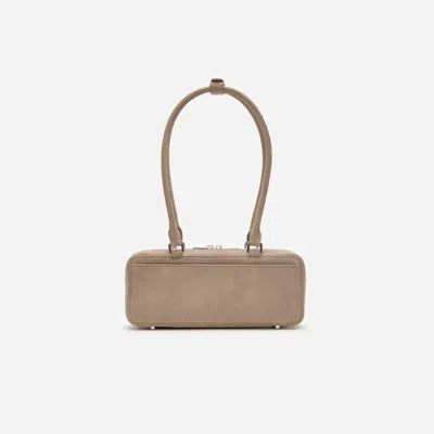 Self-portrait Grey Suede Top Handle Bag