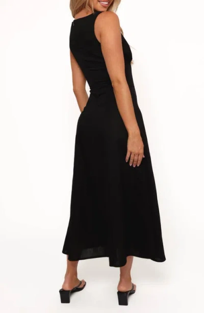Petal And Pup Petal & Pup Barbara Buttoned Maxi Dress In Black