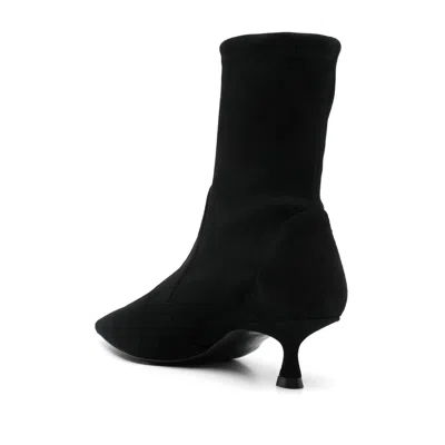 Stuart Weitzman Naomi Stretch Suede Ankle Booties