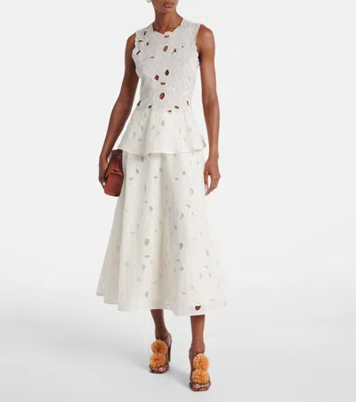 Ulla Johnson Isolde Raffia-trimmed Leather Sandals