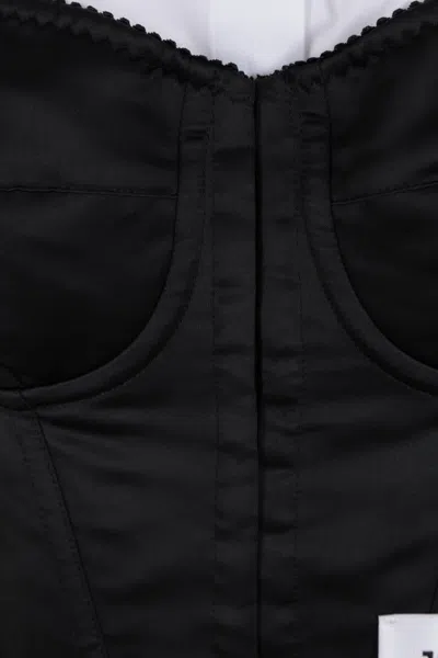Dolce & Gabbana Layered-shirt Corset In Black