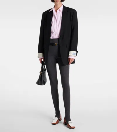 Prada Two-tone Leather Pumps In Brown