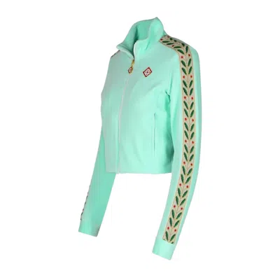 Casablanca Laurel Track Top In Green