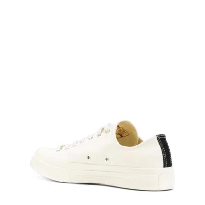 Comme Des Garçons Play Lacing Low-cut Casual Shoes In Neutral