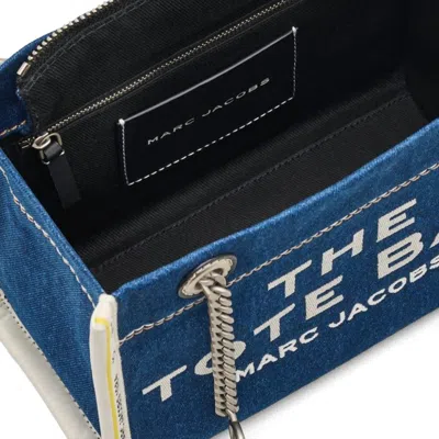 Marc Jacobs The Denim Chain Small Tote Bag Dark Wash