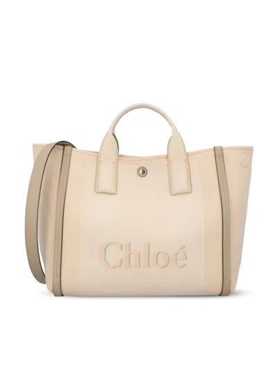 Chloé Carry Logo Shoulder Bag In Multi