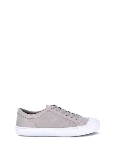 Fendi Domino Sneakers In Gray