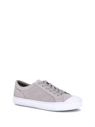 Fendi Domino Sneakers In Gray