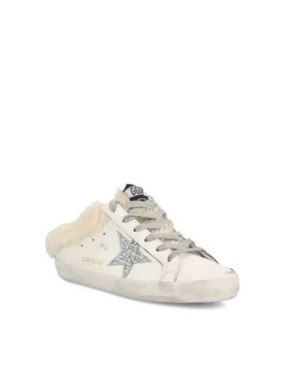 Golden Goose Superstar Sabot Shearling-trimmed Leather Sneakers