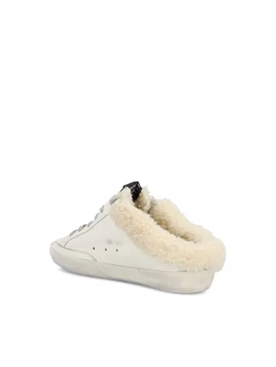 Golden Goose Superstar Sabot Shearling-trimmed Leather Sneakers