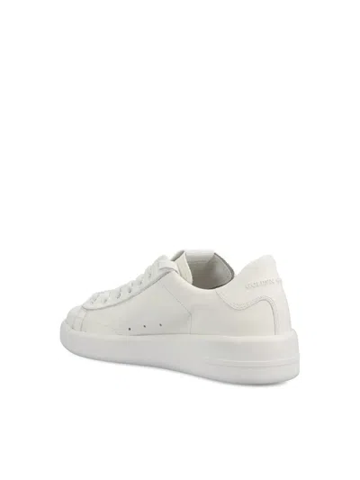 Golden Goose Pure Star Leather Low-top Sneakers In White