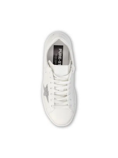 Golden Goose Pure Star Leather Low-top Sneakers In White