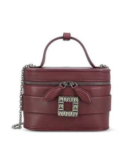 Roger Vivier Vanity Micro Bag Rectangular Shape In Purple