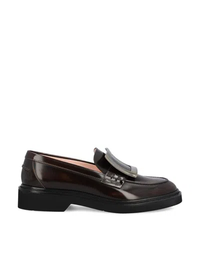 Roger Vivier Viv Rangers Met Buc 25 Loafers In Brown