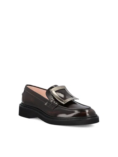 Roger Vivier Viv Rangers Met Buc 25 Loafers In Brown