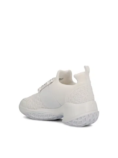Roger Vivier Viv Crystal Buckle Slip-on Sneaker In White