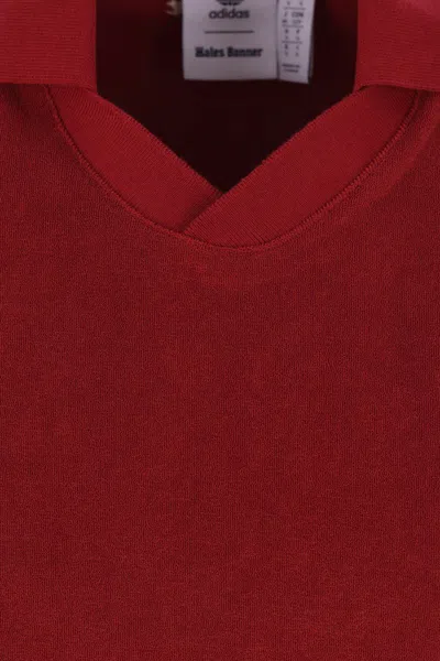 Adidas Originals By Wales Bonner T-shirt E Polo Viola In Red
