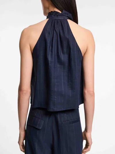 Dorothee Schumacher Pinstripe Shell With Bow Detail