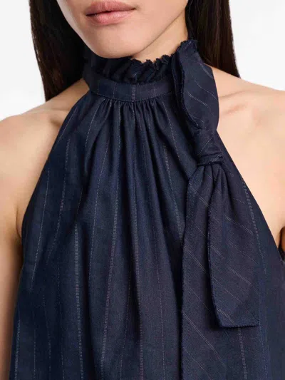 Dorothee Schumacher Pinstripe Shell With Bow Detail