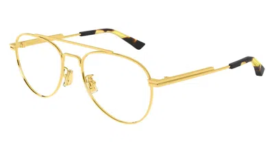 Bottega Veneta Eyeglasses In Gold