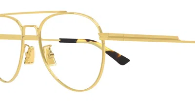 Bottega Veneta Eyeglasses In Gold