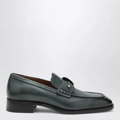 Christian Louboutin Chambelimoc Loafer In Tropical Coloured Leather Men In Green