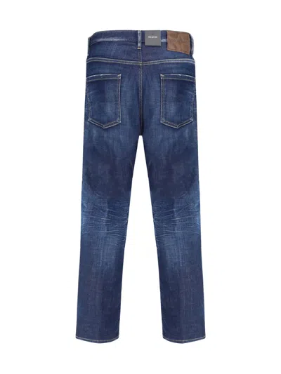 Dsquared2 Dsquared Men Stretch Denim Cool Guy Jeans In Blue