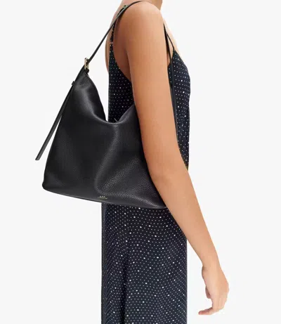 Apc A.p.c. Women Maxi Vera Shoulder Bag In Black